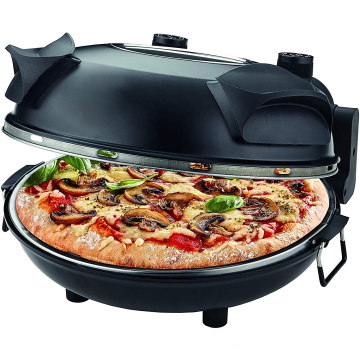 220V Pizzamaschine elektrischer Heimgebrauch 12-Zoll-Pizzapfanne Mechanische Timer-Steuerung Pizzaofen Runder Pfannenhersteller